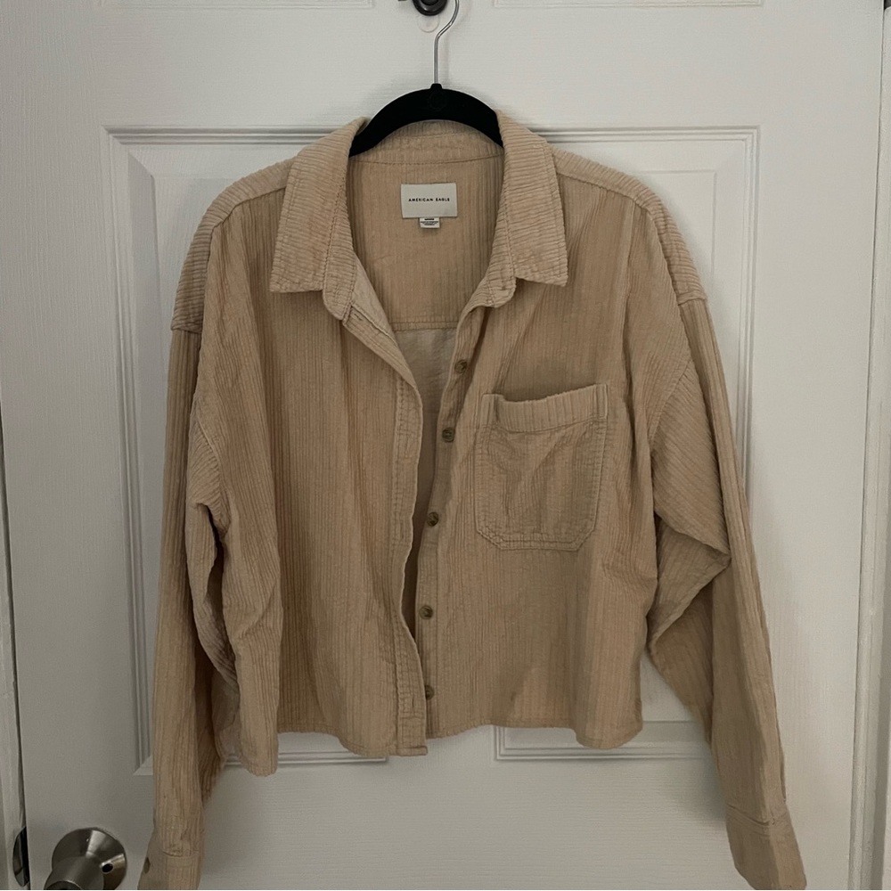 Corduroy Cropped Shacket